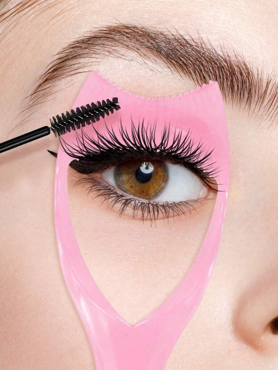 2/1pc, Three-In-One Mascara Applicator, Mascara Protection Tool, Eyelash Auxiliary Device, 1pcsreusable Makeup Assistant, Auxiliary Device Suitable For Beginners To Perfectly Apply Eyelashes And Eyeliner, To Create Naturally Non-Caking Eyelashes, Mascara Shield Applicator For Eyelash Protection With Eyelash Separator Tool Eyelash Tweezers Girl.,Makeup,Cheap,Room Decor,Vanity,Travel,Bedroom,Makeup Accessories,Cheap,Stocking Stuffers,Makeup,Makeup Tools,Cheap Stuff,Gifts,Gifts For Women,Christmas Gifts - Multicolor - View 1