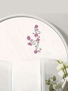 1pc Floral Pattern Wall Sticker PVC Waterproof Decal Stickers Home Decoration For Living Room Bedroom Flower Pattern Wall Sticker, Stickers, Wall Decal, Vinyl Decal For Home Decorations, Spring Decoration Items Refresh Your Home, Rama Decoration Stickers Gifts Birthday Graduation Room Decor Wall Decor Wall Stickers - Multicolor - View 13