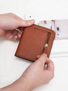 Nueva billetera ultrafina para hombres, soporte para tarjetas y efectivo multifuncional con diseño minimalista coreano, portátil y delgado, ideal como regalo de cumpleaños, aniversario, San Valentín para parejas, estudiantes universitarios y jóvenes