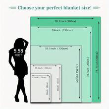 1PC Pink Bow Flannel Wool Blanket, Soft And Skin Friendly Shawl, Lightweight Perfect Gift, Perfect Home Decoration For Sofa, Sofa, Travel, Bedroom, Suitable For Family And Friends, Machine Washable, 100% Polyester Fiber, Digital Printing, Modern Style, Suitable For All Seasons - Multicolor - View 6