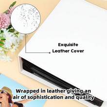 New-88 8x10 Photo Album 152 Pockets Holds 152 Photos, Large Capacity Lear Cover Family W Baby Photo Book For 8 X 10 Pictur, Photo Album 8x10  Black Inner  () - 尺寸如圖所示 + 顏色如圖所示 - 查看 4
