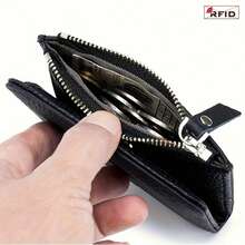 RFID简约折叠女士钱包 日系超薄女士信用卡包 短款大容量零钱包 情人节礼物 方便携带 出门必备 男士礼物 搞怪礼物 周年纪念礼物 男士礼品 - 彩色 - 查看 7