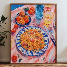 1pc, Wall Arts, Vintage Posters, Italian Food Posters Kitchen Wall Art Gifts For Pasta Lovers And Foodies Italian Food Prints, Tomato Prints, Living Room Decor, Bedroom Decor Aesthetic, Housewarming Gift, Unframed