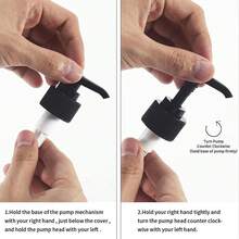 3 Stücke 16oz nachfüllbare Shampoo- und Conditioner-Spender - Set mit 3 - Pumpflasche Spender für Shampoo, Conditioner, Duschgel - leere nachfüllbare Kunststoffbehälter für Dusche, Badezimmer Aufbewahrung, bernsteinfarbener Seifenspender Rückkehr zur Schule