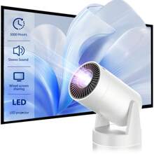 Vielseitiger Mini-Projektor, 1080P-Unterstützung, Stromversorgung über USB, kompaktes Design mit integrierten Lautsprechern, ideal fürs Kino im Garten, Kurztrips und gemütliche Filmabende.