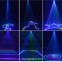 Oświetlenie imprezowe, oświetlenie dyskotekowe dla DJ-ów, laserowe światła sceniczne RGB, animowane wzory kreskówkowe, sterowanie DMX, sterowanie zdalne, aktywowane muzyką i dźwiękiem, odpowiednie do barów, klubów KTV, imprez, karnawałów, śpiewu i tańca w pomieszczeniach, scen weselnych, dekoracji pomieszczeń, prezentów urodzinowych, obchodów festiwali.