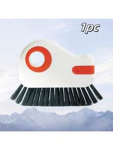 2-In-1 Window Track Cleaning Brush - Detachable Squeegee For Door And Window Frames And Thresholds, Glass Corner Cleaner And Plastic Sill Groove Tool