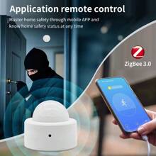 Tuya Zigbee PIR Motion Sensor Detector Infrared Smart Sensor Wireless Home Alarm System Works With Alexa Smart Life App