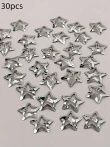 Multi-Color Elegant Silver Star Hair Clips, Side Bang Clips, Five-Pointed Star BB Hair Clips, Sweet Fringe Clips, Fashion Versatile Hair Accessories