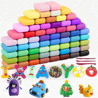 Kids' Creative Clay Kit - 12 & 24 Vibrant Colors, Modeling Dough For Ages 3-8, Enhances Artistic Skills Arts And Crafts For Kids Kids Crafts,Arts And Crafts Kids,Craft Kit,Crafts For Kids
