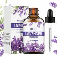 Hllozzi 30ml/60ml/100ml薰衣草精油，无酒精配方，适用于香薰、加湿器、水疗、沐浴、度假、家庭按摩、DIY蜡烛和肥皂制作，以及皮肤和头发护理，温和护理，带来清新香味，持久留香。 - 薰衣草 - 查看 1
