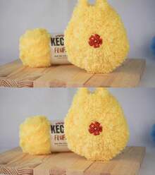 KECHE Fluffy Bulky Yarn – Super Soft Chunky Fuzzy Blanket Weight # 5 Yarn For Knitting Crocheting Crafting 3.5 Oz (100 Gr) 98 Yds (90 M) - Grass - Camel - View 2