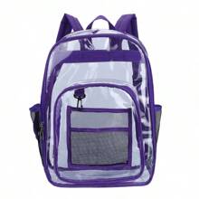 Mochila impermeable y ligera de moda, mochila transparente de PVC, mochila escolar de gran capacidad 2025, estilo minimalista, Ins