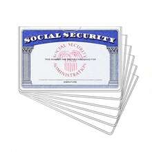 10PCS/30PCS Medicare Card Holder Sleeves, PVC Waterproof Credit Card, Business/Social Card Protector - Clear Vinyl Plastic Covers For Metro & License - Multicolor - View 2