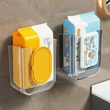 Punch-Free Toilet Paper Holder Box Waterproof Storage Toilet Paper Storage Rack Paper Towel Kitchen Bathroom Storage Box Back To School