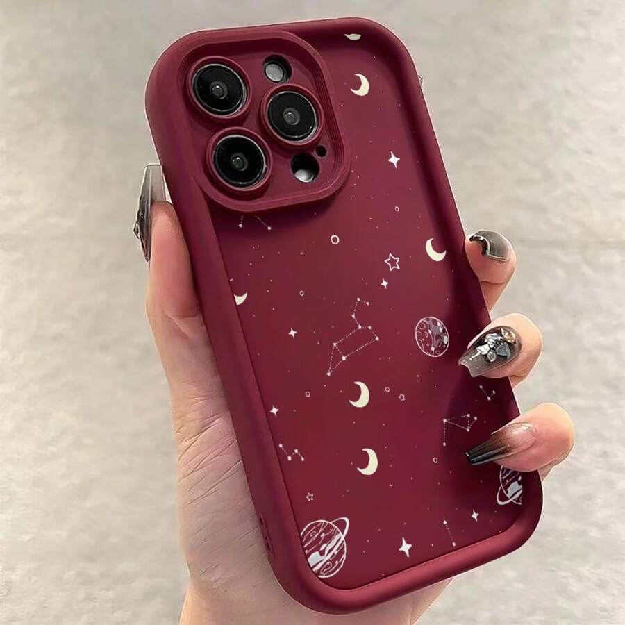 [Teléfono] Teléfono móvil único con escalera de ojos, moderno y completo, antideslizante y anticaída, TPU suave compatible con la serie 11 12 13 14 15 16 Pro Pro Plus: nuevo teléfono móvil de moda y diseño - Colores mixtos 2 - Ver 1