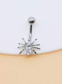 1PC Stainless Steel 14G Belly Real Piercing Button Ring For Women Body Piercing Jewelry Navel Rings
