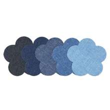 New Irregular Denim Ironing Patch,5 Colors (Blue) Clothing Patches,Heart,Square,Star,Flower And Cloud Patterns,Used For Repairing Clothes And Clothing Decoration,Strong Adhesive,Durable Fabric,Easy To Stick,Suitable For Clothes,Jeans,Jackets,Bags,Hats,Home Decoration