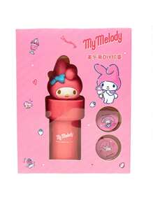 Sanrio 1Set Sanrio Kuromi My Melody Stamp Stickers Set Include Pattern Seal*1 Map*1 Stickers*50Pcs Cute Cartoon Design Waterproof Sticker Kawaii For Notebook Laptop Suitcase Hello Kitty Cat Gifts