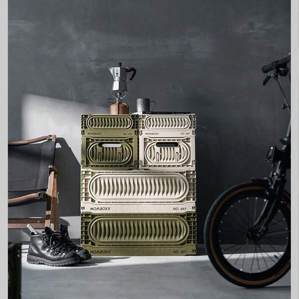 Multi-Functional Folding Storage Basket, Outdoor Camping, Folding Storage Basket, Car Wooden Cover, Finishing Box, Industrial Style Furniture Storage Basket