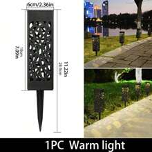 6pcs Solar Powered Outdoor Lighting, Solar Decorative Path Lights, Garden & Lawn Lamps, Outdoor Waterproof Solar LED Landscape & Garden Lighting