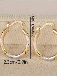 1 Cặp bông tai tròn thời trang tinh tế nhiều màu sắc, phù hợp cho phụ nữ trong mọi dịp - Nhiều màu - Xem 4