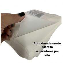 Separador Plástico 15x15 Para Hamburguer e Carnes - Branco - Visão 6