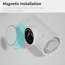 Lámpara de pared LED inteligente con batería de litio recargable y desmontable, regulable en RGB, sensor de movimiento, carga USB, 1500mAh, incluye cable USB, apta para entrada, mesita de noche, escritorio, armario, lugares secos