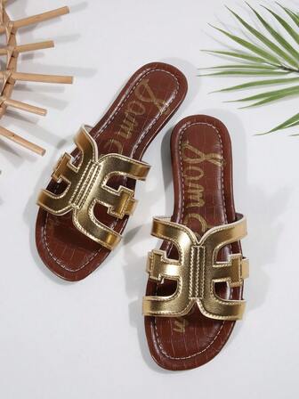 New Summer Jelly Shoes, Women's Slip-On Flat Open Toe Beach Sandals, Hollow Out Slip-On Slippers