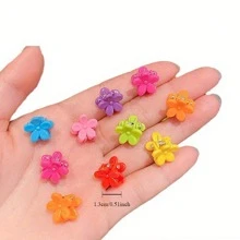 50 Pieces Of Mixed Cartoon Mini Hair Claw For Girls, Cute Cartoon Mini Hair Clip Fashion Accessory
