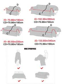 1 件带流苏的花卉雪尼尔沙发套，宠物友好型防脏防刮，可机洗，适合室内/室外，适合 1/2/3/4 座沙发