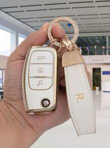 2pcs Car Key Fob Cover Set: TPU Material, Scratch-Resistant & Anti-Drop, 0.1mm Ultra-Thin & Ultra-Silent, 3-Button Precise Fit, Anti-Shock & Durable, 360° Signal Protection, Fingerprint Resistant Coating, Portable Design [Please Check Model Compatibility In Product Details]