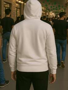 Sudadera de manga larga con capucha estampado con diseños espectaculares cómodo, ideal para deportes al aire libre, estilo para todas las estaciones - Blanco - Ver 2
