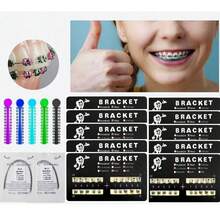 17pcs/Set Orthodontic Rubber Bands, Stainless Steel Orthodontic Nickel Titanium Wire, Bracket Dental Correction Kit, DIY Teeth Decoration, Suitable For Men And Women, Exquisite Gift