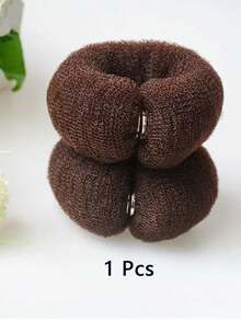 1/3 件优雅复古网状发髻制作器 - 空心发髻甜甜圈，适合经典发髻发型，可 DIY 泡沫发饰，带按扣，时尚发饰，适合马尾辫和发髻发型，返校、旅行度假必需品，女士发饰 - 彩色 - 查看 10