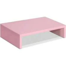 Pink Monitor Stand Riser,  Wood Monitor Riser With Storage For Desk Small Monitor Stand TV/Screen/PC/Laptop Riser Computer Stand Desktop Shelf (Pink-14. 2 Inch) - Multicolor - View 3