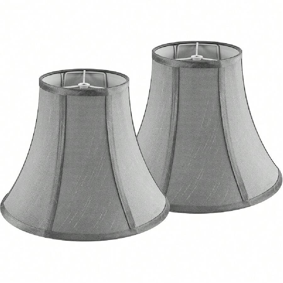 Pantallas de lámpara - Montura clásica tipo araña para lámparas de mesa y de mesita de noche - Gris - Ver 1