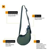 STARLEY - Bota cantimplora de plástico verde militar 0,75 L – botella ligera y resistente para camping, senderismo, outdoor, actividades tácticas, supervivencia y uso diario