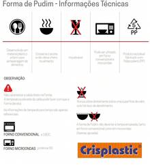 10 Forma Para Pudim Individual 140ml Forneável com Tampa - Crisplastic - Transparente - Visão 3