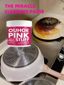 OUHOE 100g Stainless Steel Cleaning Powder, Pink Magic Cleaning Paste, Kitchen Cleaner Rust Remover, Random Assorted - Pink - View 11