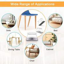 4/24pcs Rectangle Chair Leg Floor Protectors, Silicone Felt Chair Leg Caps Cover Furniture Pads For Hardwood Floors, Furniture Sliders For Chair Legs