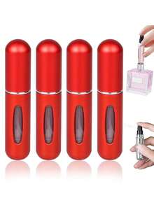 4pcs Perfume Atomizer, Portable Fine Mist Spray Bottle, 5ml Refillable Travel Perfume Sprayer With Simple Pump Design, Suitable For Perfume, Essential Oils, Cologne, Liquids - Multicolor - View 25