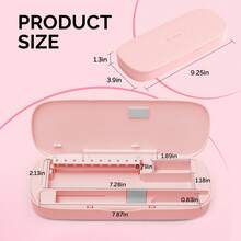Acrylic Nail Tool Storage Box (Only Box), Portable Dustproof Stand Displayer Holder Organizer Container Manicure Efile Accessories Nail Drill Kit Case, Travel Salon Home Backtoschool - Hồng - Xem 5