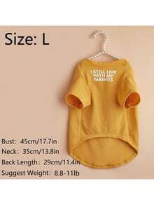 Letter Graphic Pet Tee