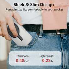 Tangle-Free Selfie Remote Control Wireless MagSafe Selfie Monitor Screen For IP & Android, 1800mAh With Wireless Remote, 3-Level Brightness & Wide Screen Mode, Using Phone Rear Camera For Selfie Vlog No Delay Live Stream Mother's Day Birthday Gift - White - View 3