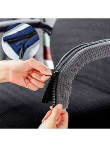 2pcs/Set Elastic Stretchable Office Chair Arm Covers, Removable Washable Polyester Armrest SlipcoversFit For Gaming And Desk Chairs - Multicolor - View 10