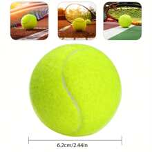 3 pièces Balles de tennis, élément essentiel pour l'entraînement sportif extérieur, balles d'entraînement de match de niveau débutant avec haute élasticité pour les passionnés de sports
