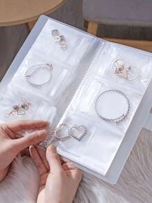 Jewelry Storage, Multi-Layer Jewelry Organizer With PVC Pouches, Earring & Ring Bags, Large Transparent Display Case For Earrings & Necklaces, Anti-Oxidation Necklace Stand, Jewelry Box For Women Storage Organizer Travel Essentials Back To School Dormitory Storage