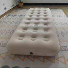 1pc Outdoor Inflatable Mattress, Camping Air Mattress, Flocked Flocked Air Pad, PVC Thick Cushion, Indoor Inflatable Bed, Fishing Mattress, Lightweight Camping Mattress, Easy To Carry (Pump Not Included) - Multicolor - View 6