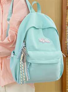 New Fashion Versatile Outdoor Casual Travel Sports School Style Flat Book Powerbank Wallet Key Multi-Functional Men Backpack